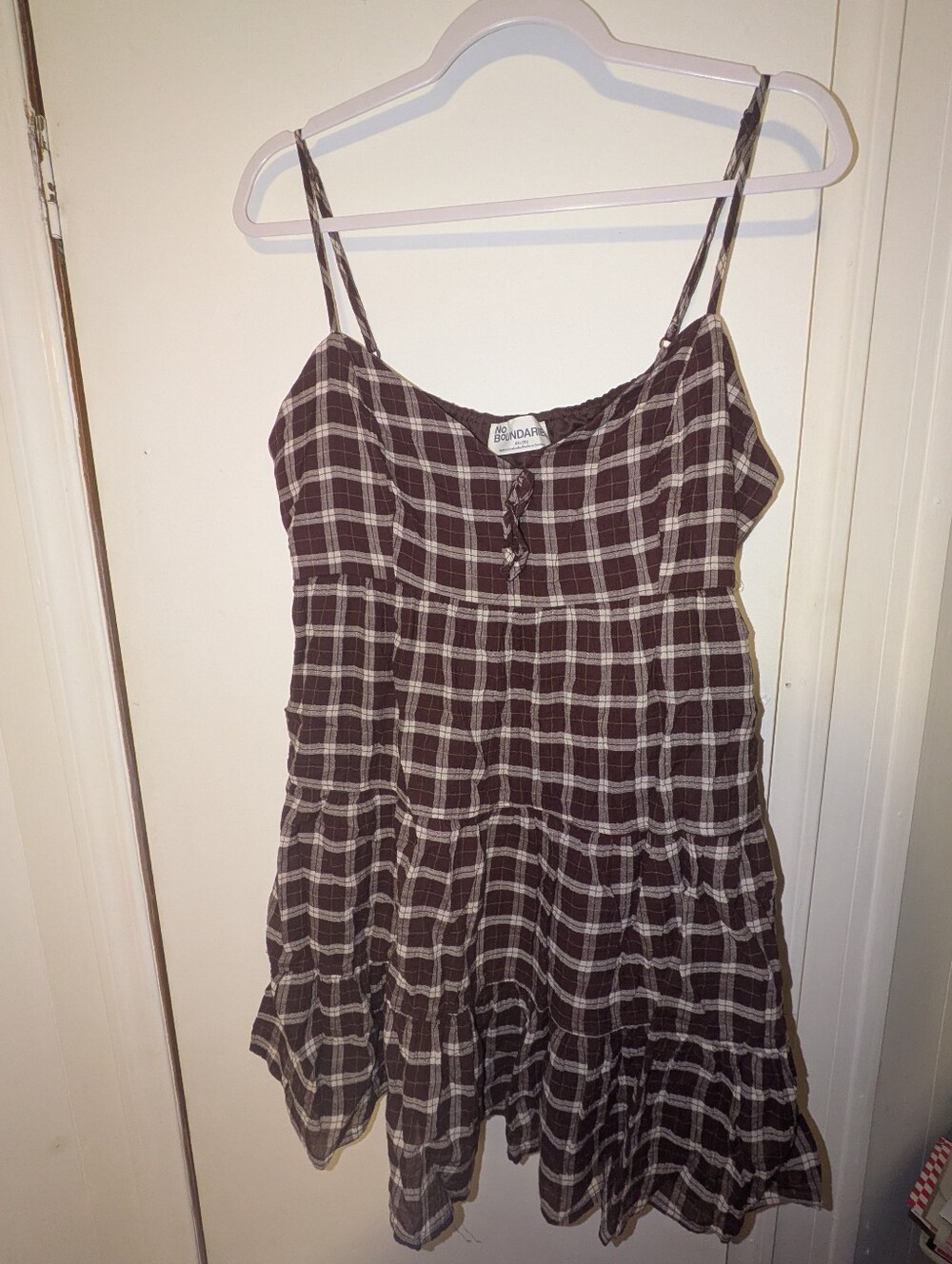 No Boundaries Tiered Trapeze Dress